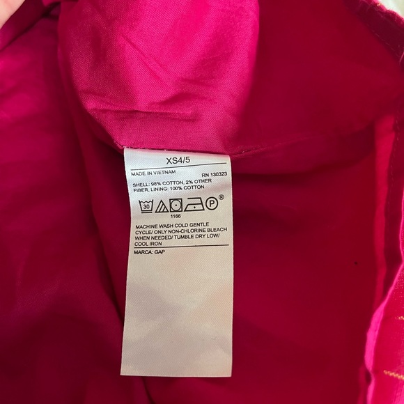 {GAP} Striped Tiered Dress in Pink & Gold - Girls XS (4/5) - NWT - Picture 9 of 11